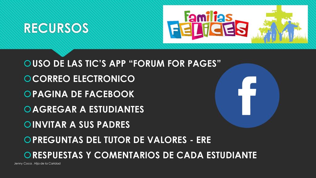 RECURSOS USO DE LAS TIC’S APP FORUM FOR PAGES CORREO ELECTRONICO