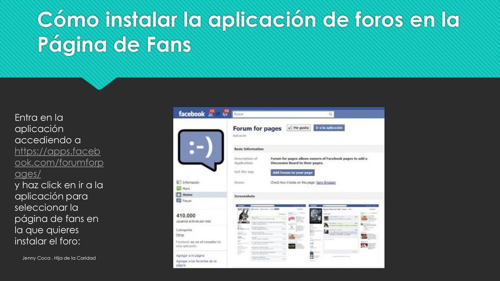Cómo instalar la aplicación de foros en la Página de Fans