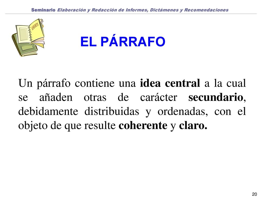 Seminario Elaboración y Redacción de Informes, Dictámenes y Recomendaciones