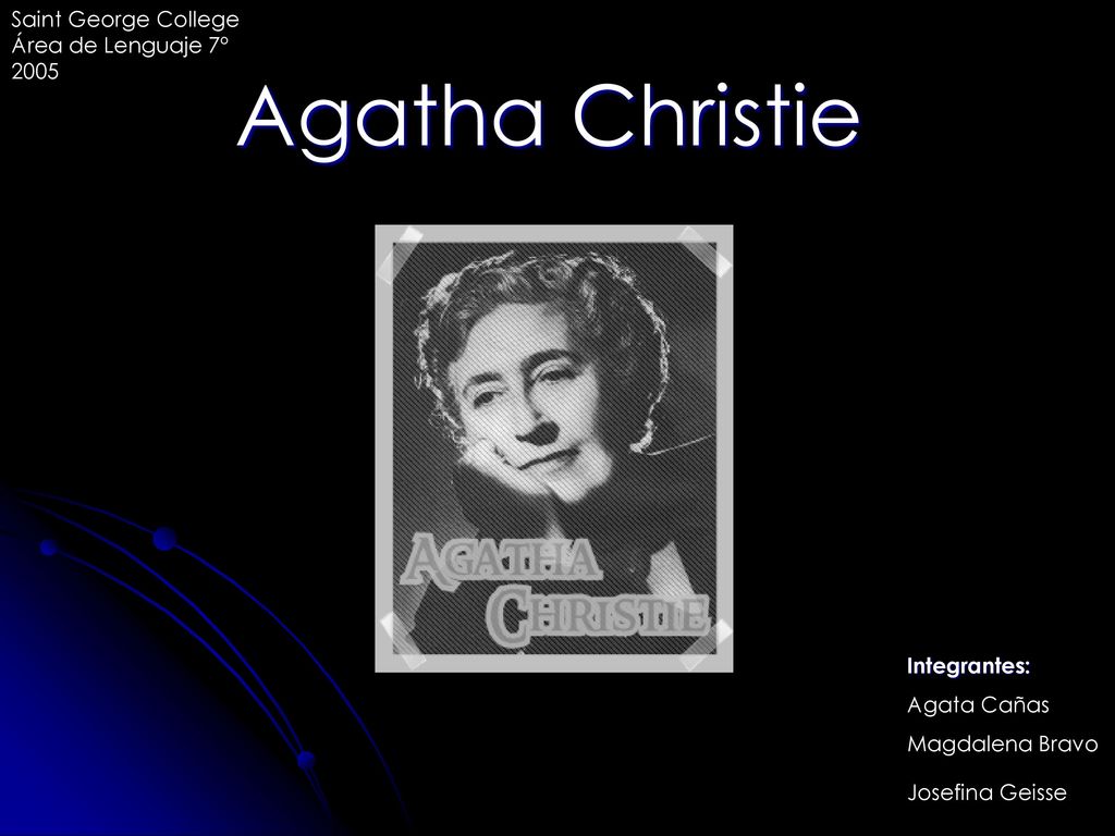 Agatha Christie Saint George College Área de Lenguaje 7º 2005