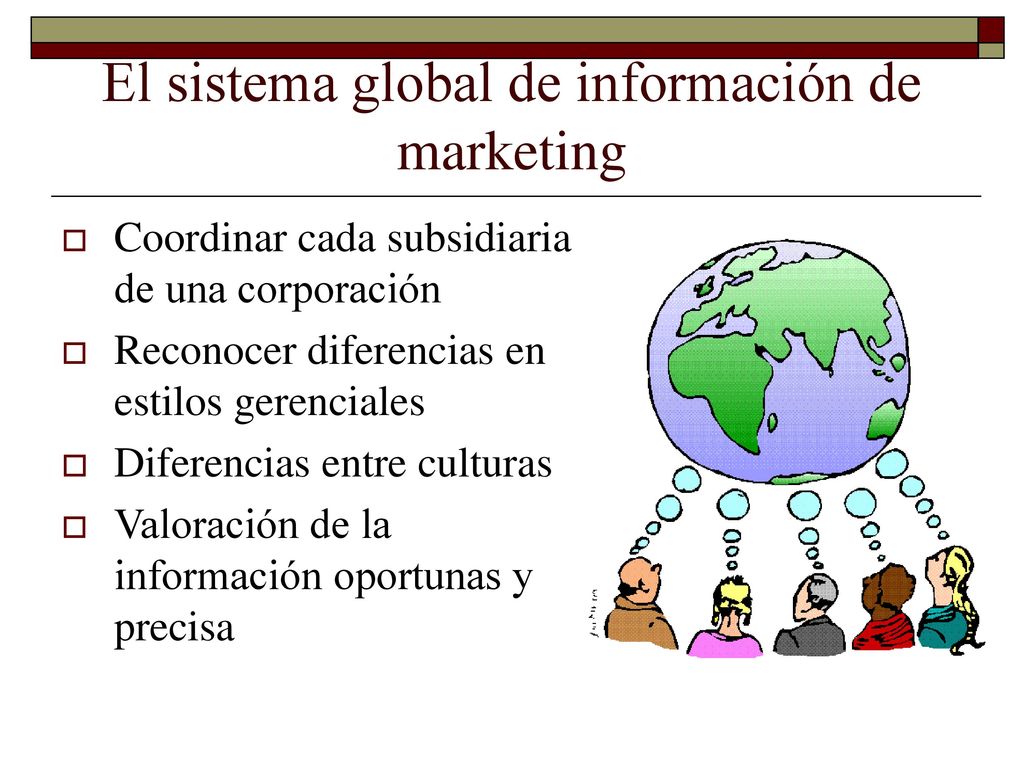 El sistema global de información de marketing