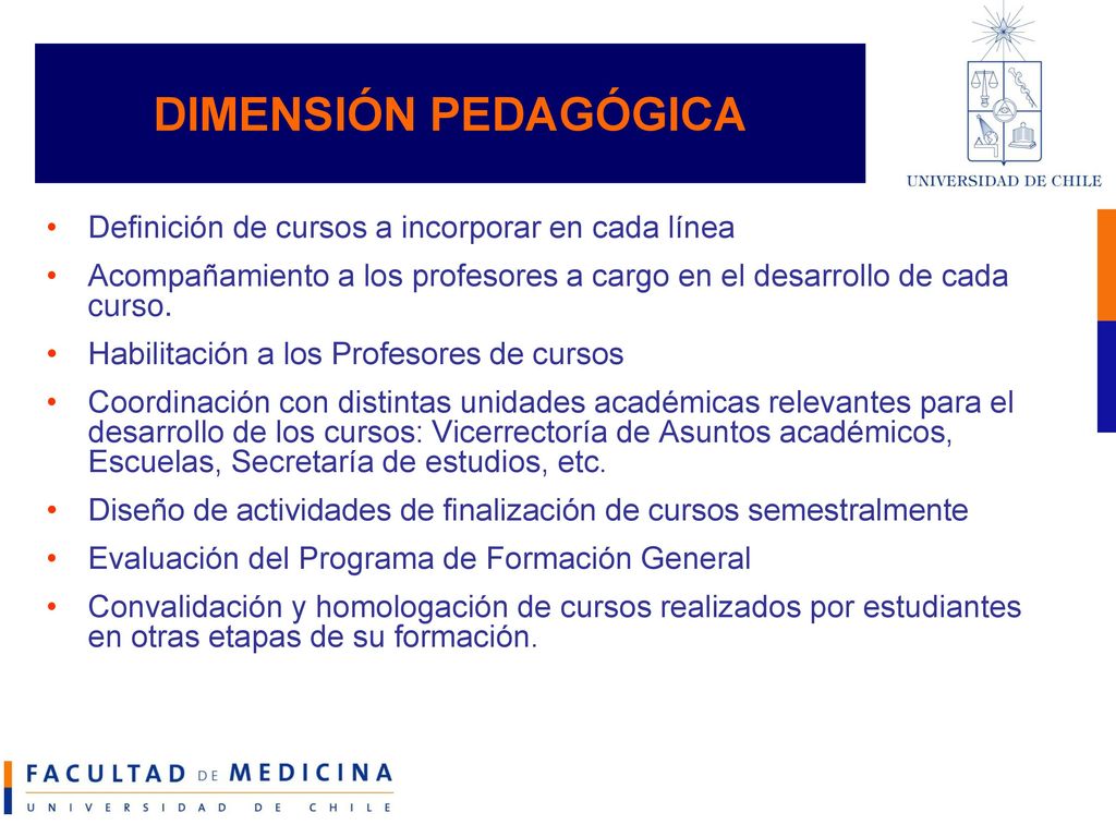 DIMENSIÓN PEDAGÓGICA Definición de cursos a incorporar en cada línea