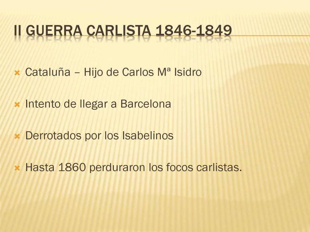 II Guerra Carlista Cataluña – Hijo de Carlos Mª Isidro