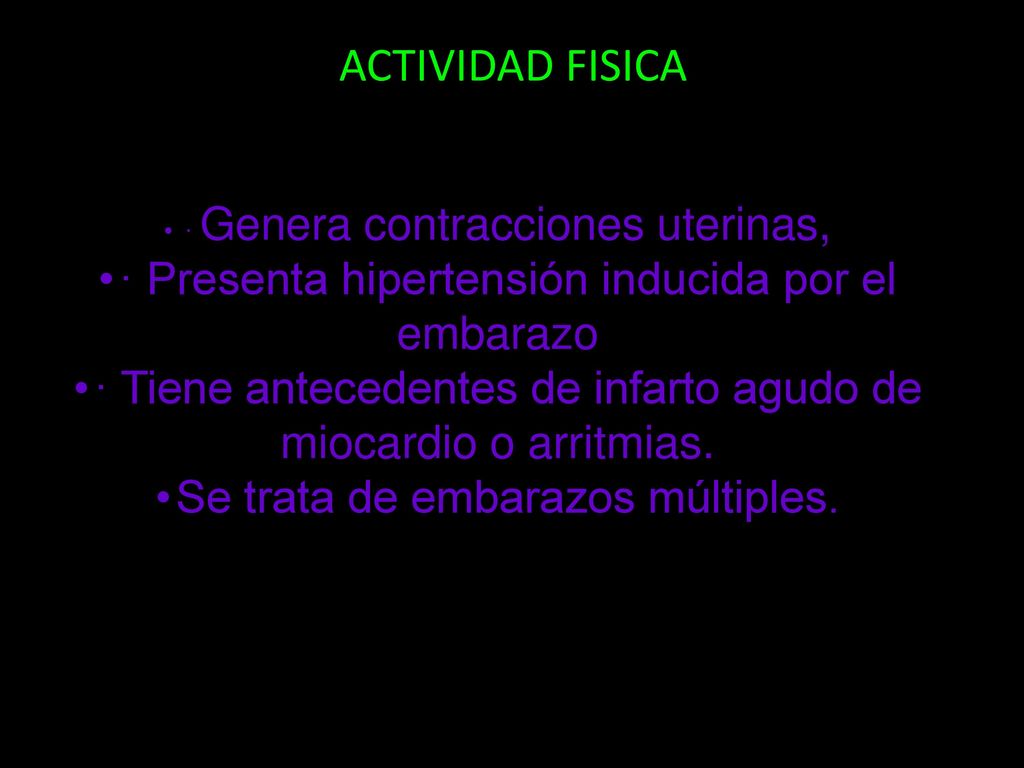 ACTIVIDAD FISICA · Presenta hipertensión inducida por el embarazo