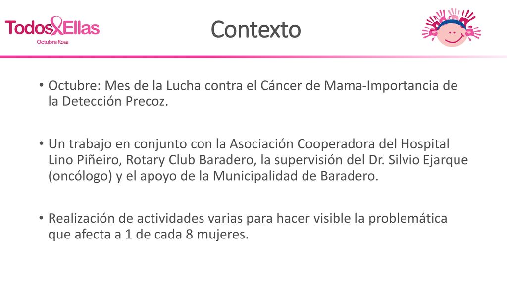 Contexto Octubre: Mes de la Lucha contra el Cáncer de Mama-Importancia de la Detección Precoz.