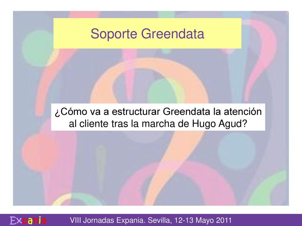 Soporte Greendata ¿Cómo va a estructurar Greendata la atención al cliente tras la marcha de Hugo Agud