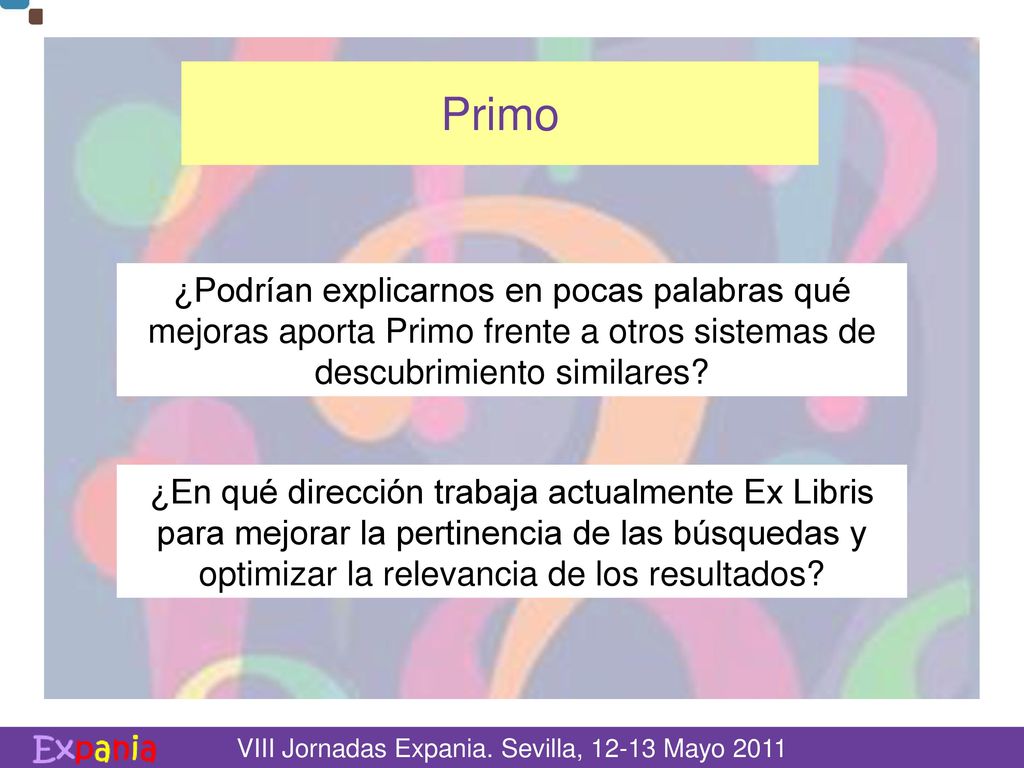 Primo ¿Podrían explicarnos en pocas palabras qué mejoras aporta Primo frente a otros sistemas de descubrimiento similares