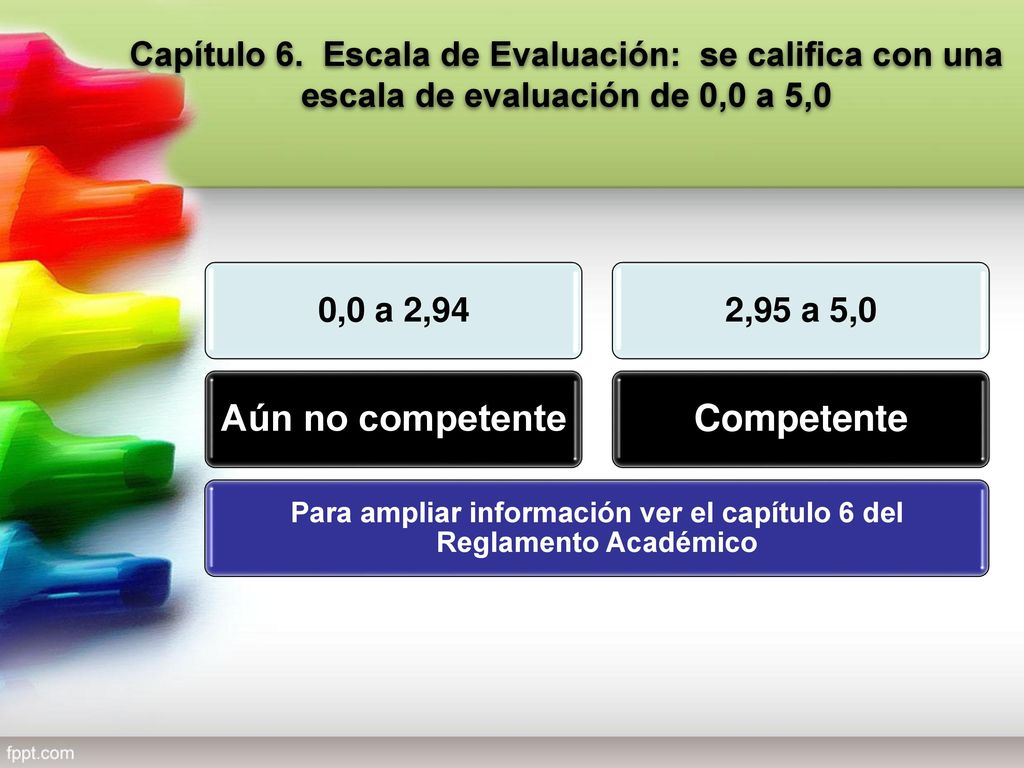 Para ampliar información ver el capítulo 6 del Reglamento Académico
