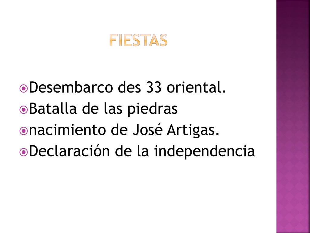 Fiestas Desembarco des 33 oriental. Batalla de las piedras