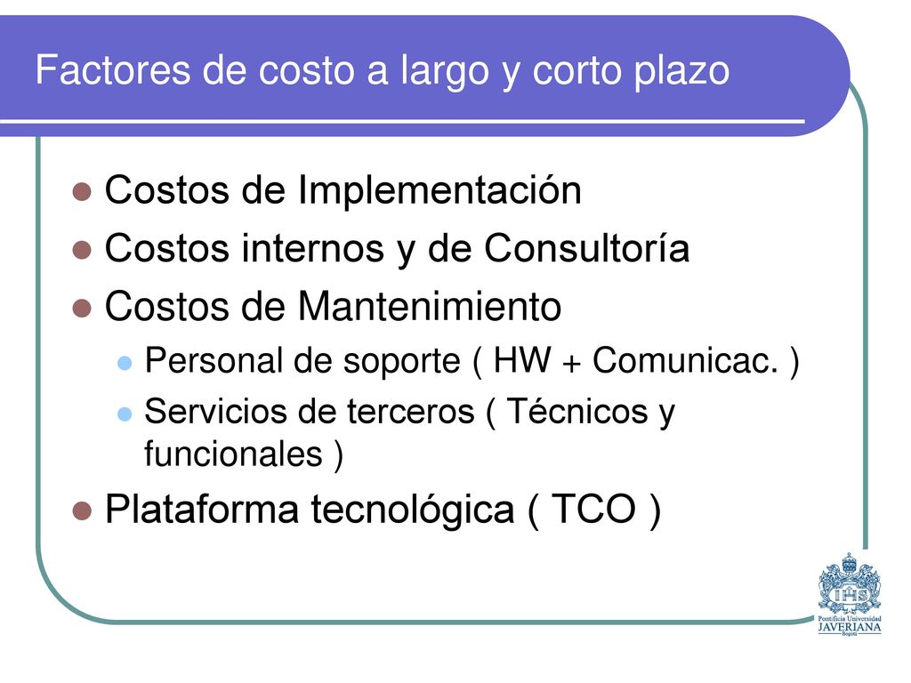 Riesgos en el negocio Se tiene una inversión inicial alta Incertidumbre (software)