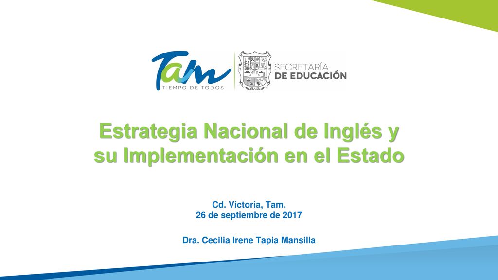 Estrategia Nacional de Inglés y su Implementación en el Estado