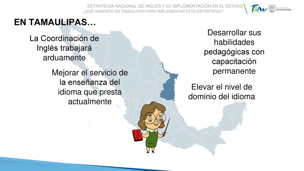 Estrategia Nacional de Inglés y su Implementación en el estado