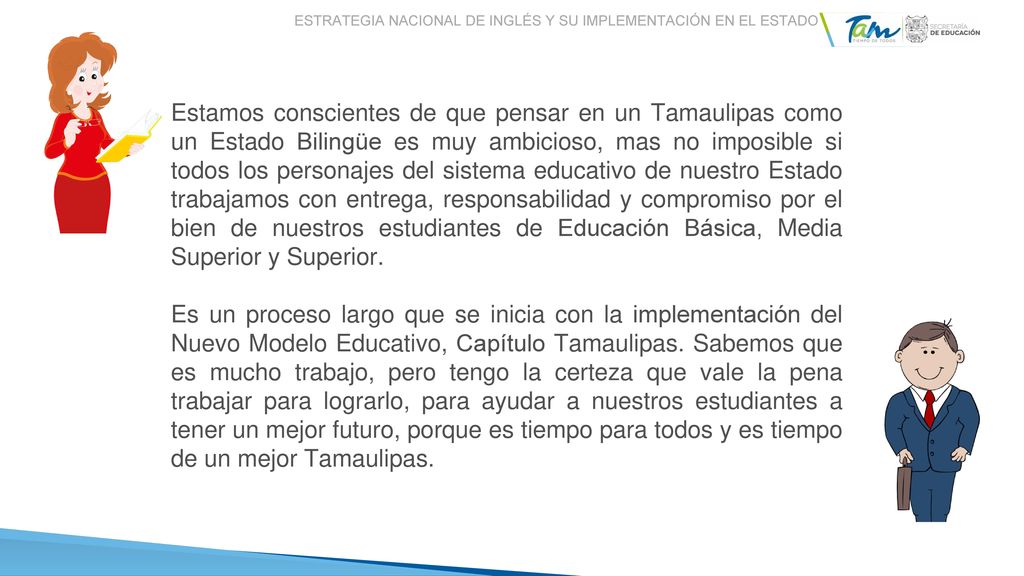 Estrategia Nacional de Inglés y su Implementación en el estado