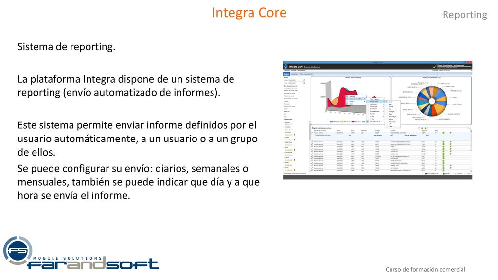 Integra Core Reporting Sistema de reporting.