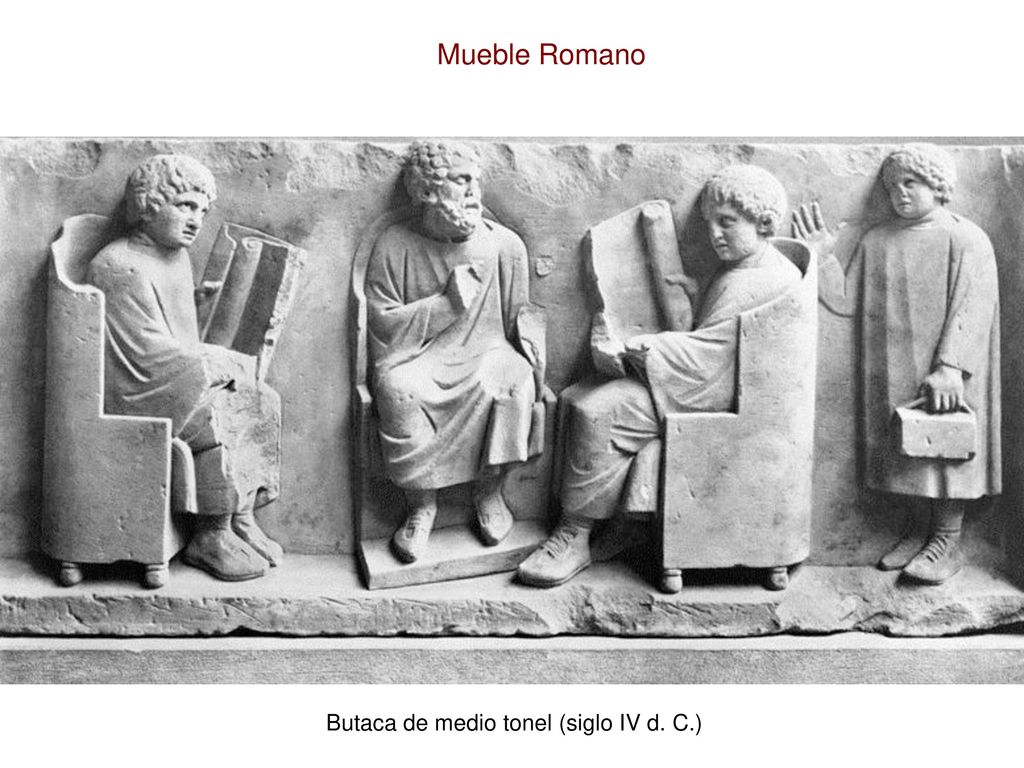 Mueble Romano Butaca de medio tonel (siglo IV d. C.)