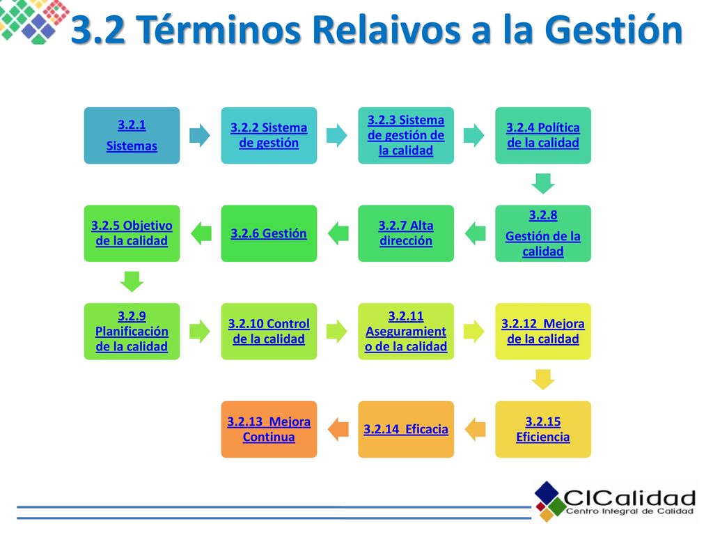 3.2 Términos Relaivos a la Gestión