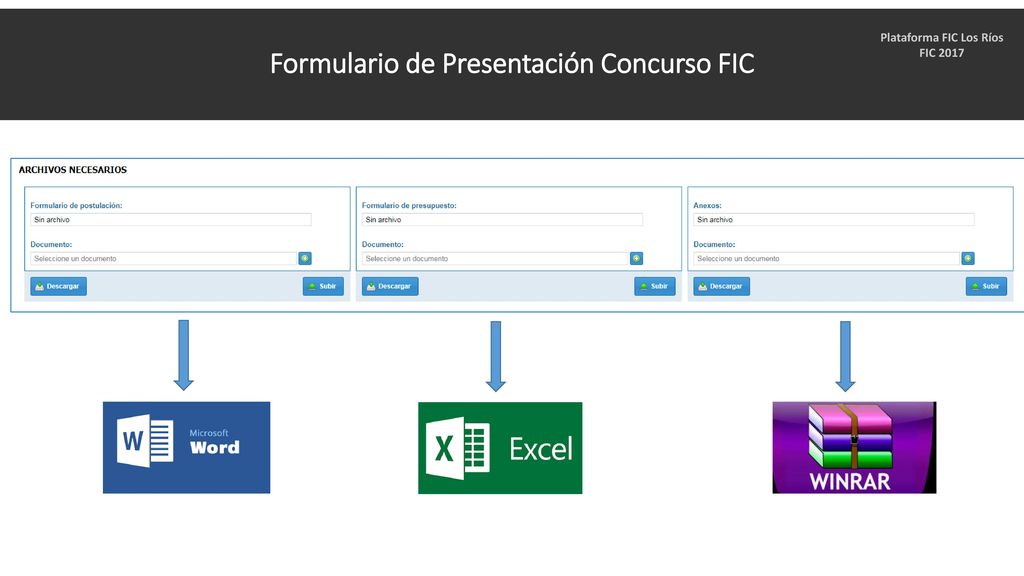 Formulario de Presentación Concurso FIC Plataforma FIC Los Ríos