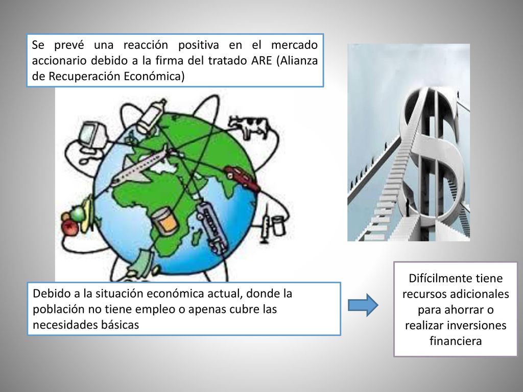 Se prevé una reacción positiva en el mercado accionario debido a la firma del tratado ARE (Alianza de Recuperación Económica)