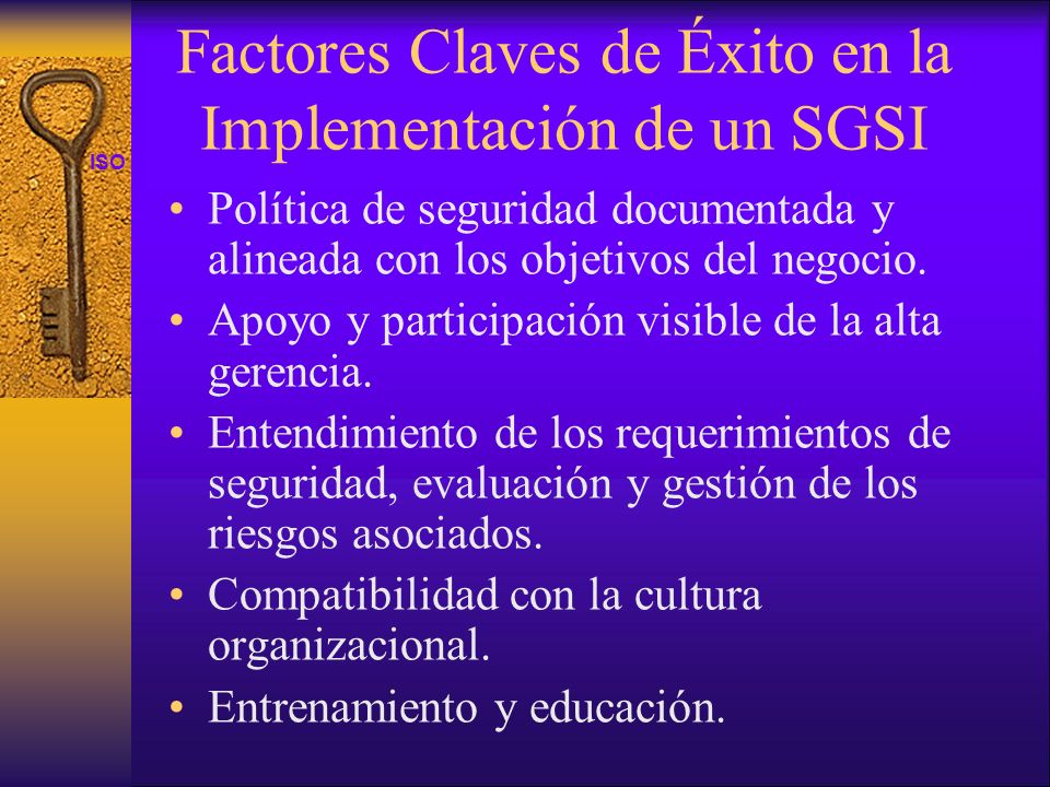 Factores Claves de Éxito en la Implementación de un SGSI