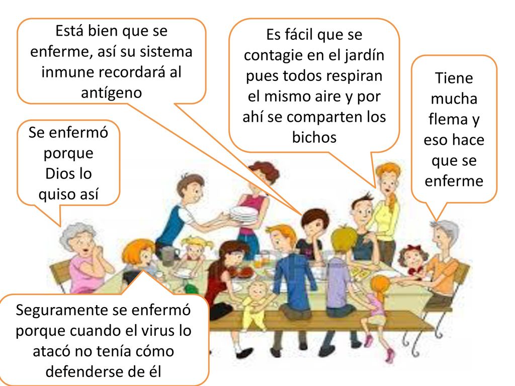 Está bien que se enferme, así su sistema inmune recordará al antígeno