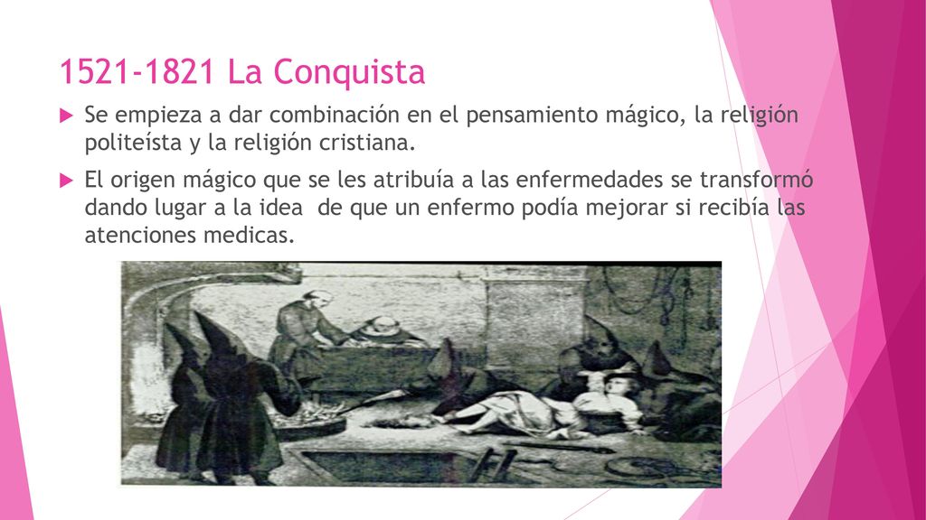 La Conquista Se empieza a dar combinación en el pensamiento mágico, la religión politeísta y la religión cristiana.