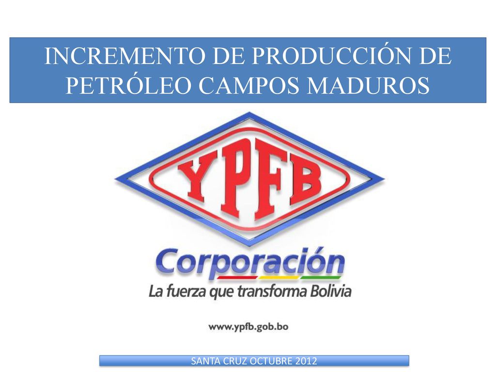 INCREMENTO DE PRODUCCIÓN DE PETRÓLEO CAMPOS MADUROS