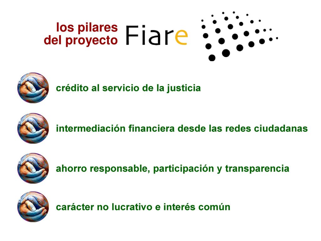 los pilares del proyecto crédito al servicio de la justicia