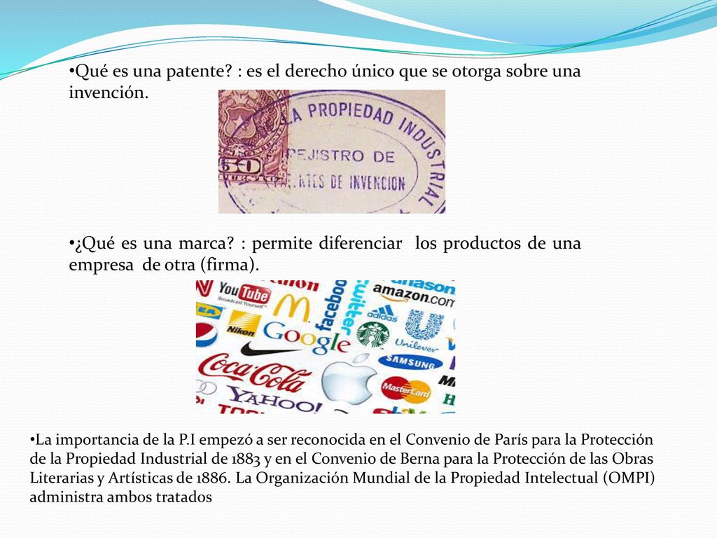 Qué es una patente : es el derecho único que se otorga sobre una invención.