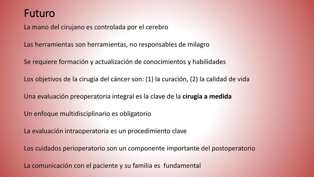 Futuro La mano del cirujano es controlada por el cerebro
