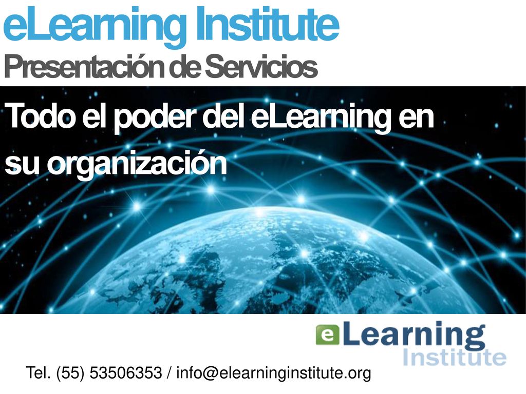 eLearning Institute Todo el poder del eLearning en su organización