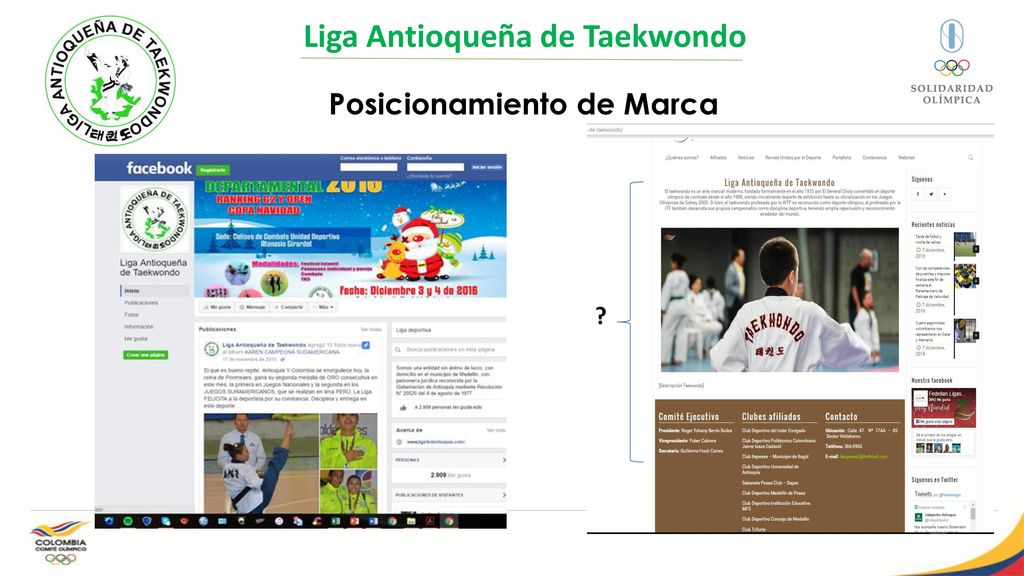 Liga Antioqueña de Taekwondo Posicionamiento de Marca