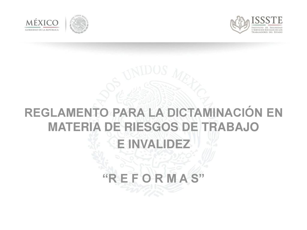 REGLAMENTO PARA LA DICTAMINACIÓN EN MATERIA DE RIESGOS DE TRABAJO