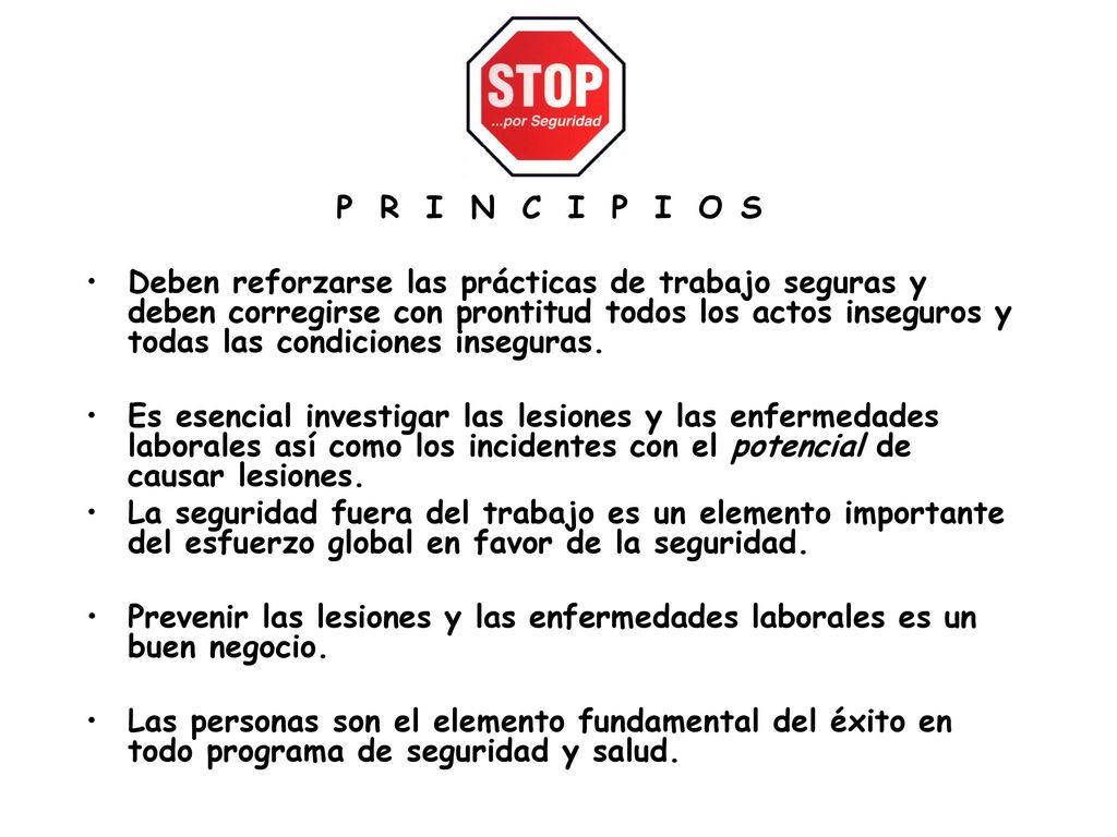 P R I N C I P I O S