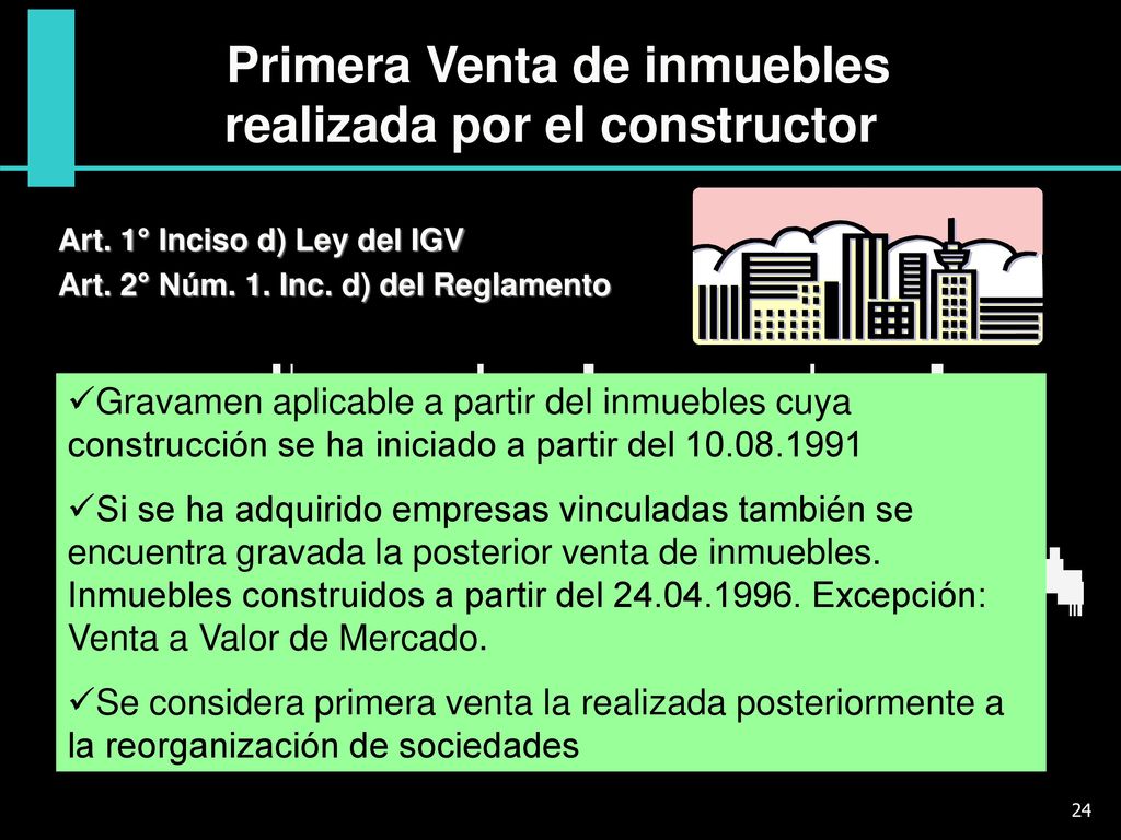 Primera Venta de inmuebles realizada por el constructor