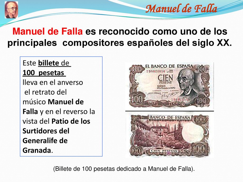 Manuel de Falla Manuel de Falla es reconocido como uno de los principales compositores españoles del siglo XX.