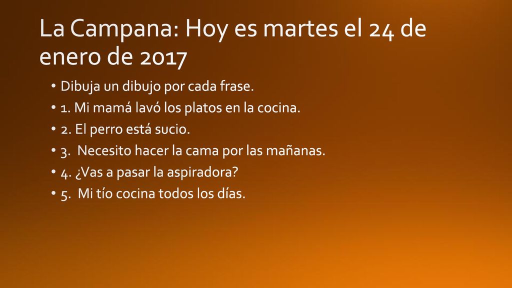 La Campana: Hoy es martes el 24 de enero de 2017
