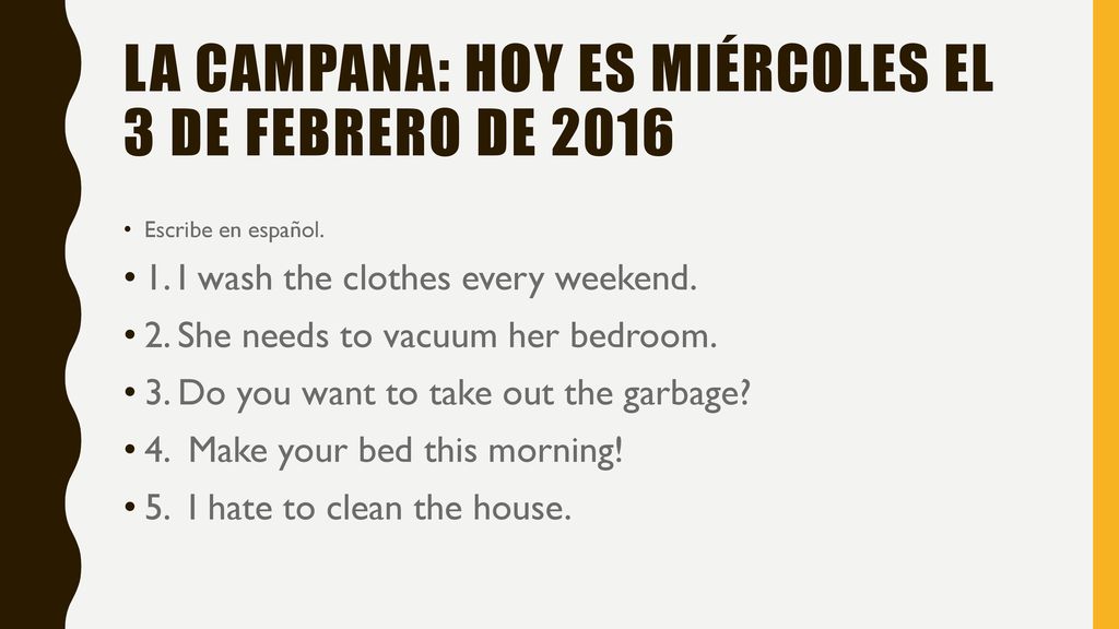 La Campana: Hoy es miércoles el 3 de febrero de 2016
