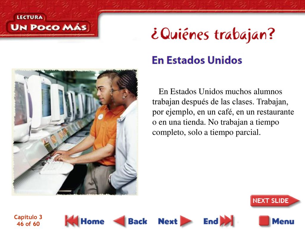 En Estados Unidos muchos alumnos trabajan después de las clases
