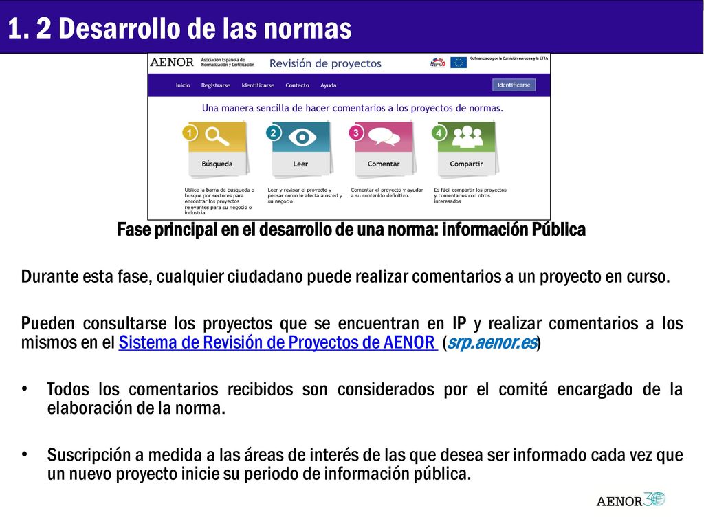 Fase principal en el desarrollo de una norma: información Pública