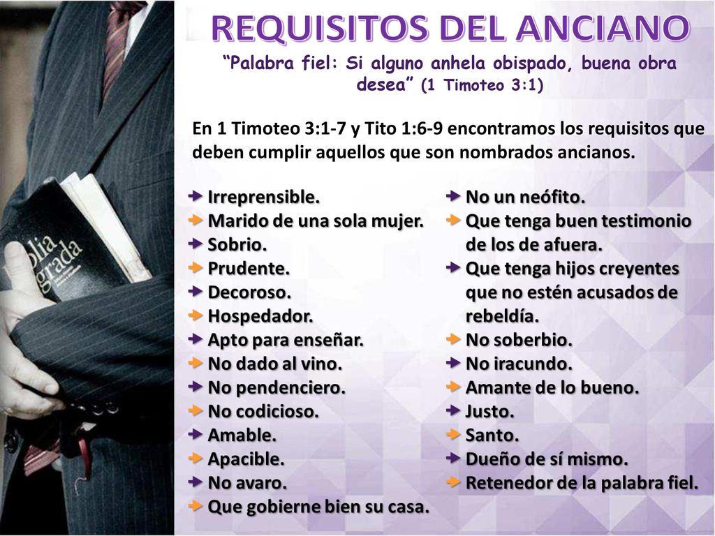Palabra fiel: Si alguno anhela obispado, buena obra desea (1 Timoteo 3:1)