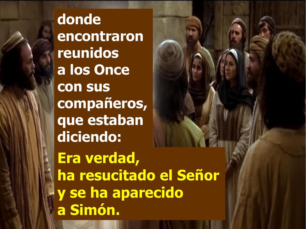 Era verdad, ha resucitado el Señor y se ha aparecido a Simón.