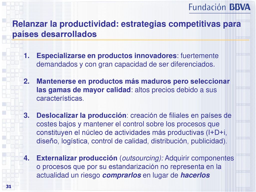 Relanzar la productividad: estrategias competitivas para países desarrollados