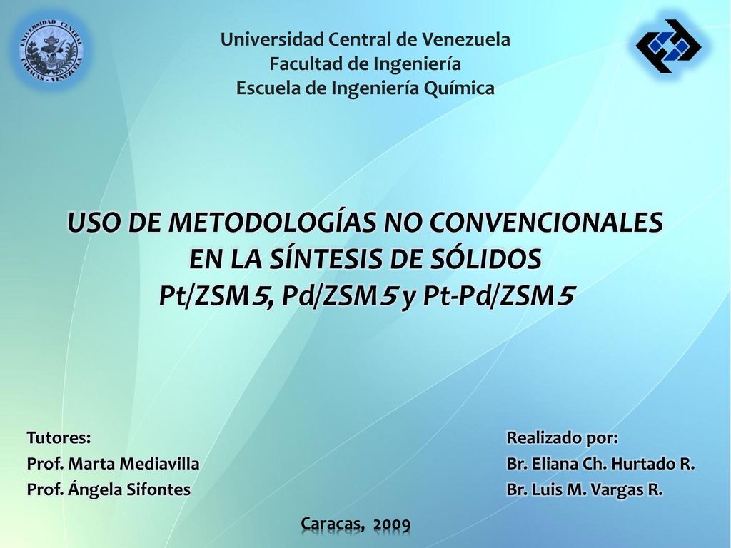 USO DE METODOLOGÍAS NO CONVENCIONALES EN LA SÍNTESIS DE SÓLIDOS