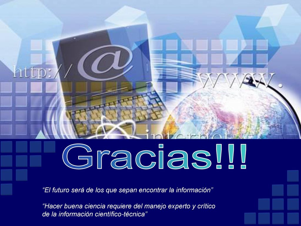 Gracias!!! El futuro será de los que sepan encontrar la información