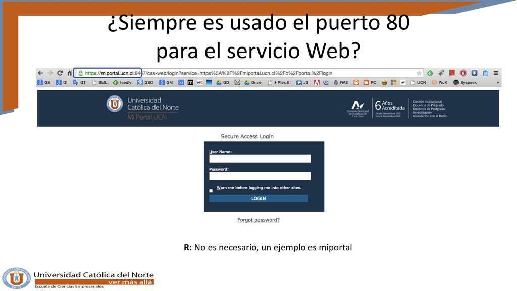 ¿Siempre es usado el puerto 80 para el servicio Web