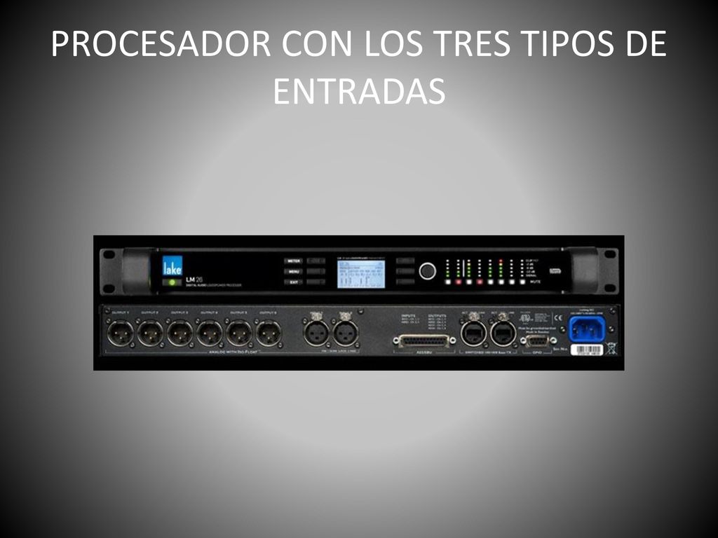 PROCESADOR CON LOS TRES TIPOS DE ENTRADAS