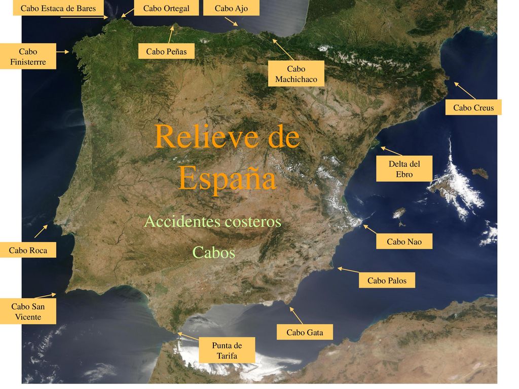 Relieve de España Accidentes costeros Cabos Cabo Estaca de Bares