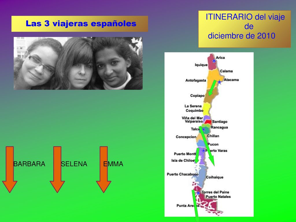 ITINERARIO del viaje de diciembre de 2010 Las 3 viajeras españoles