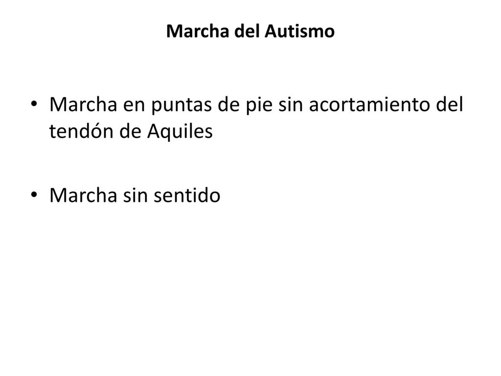 Marcha en puntas de pie sin acortamiento del tendón de Aquiles