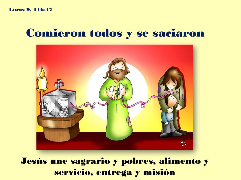 Jesús une sagrario y pobres, alimento y servicio, entrega y misión
